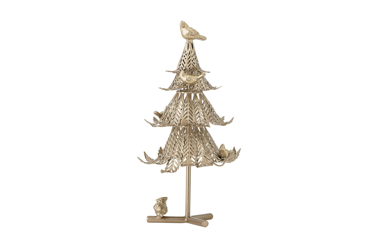 Bloomingville Aufsteller Deko-Baum Kiruna Gold, Metall, 17x35 cm (DxH)