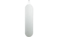 Zone Wanspiegel A-Wall, Herllgrau 120x30cm, Stal, Glas