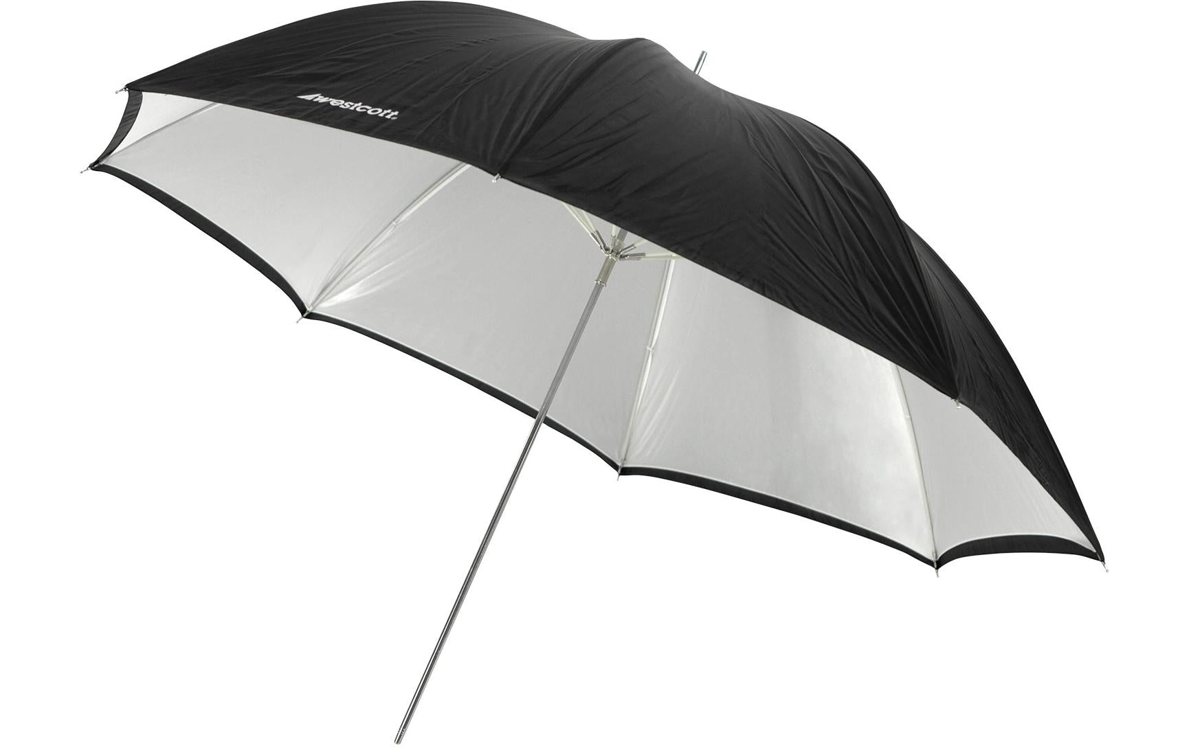 Westcott Convertible Umbrella Optical White Satin w. Black Cover 45"