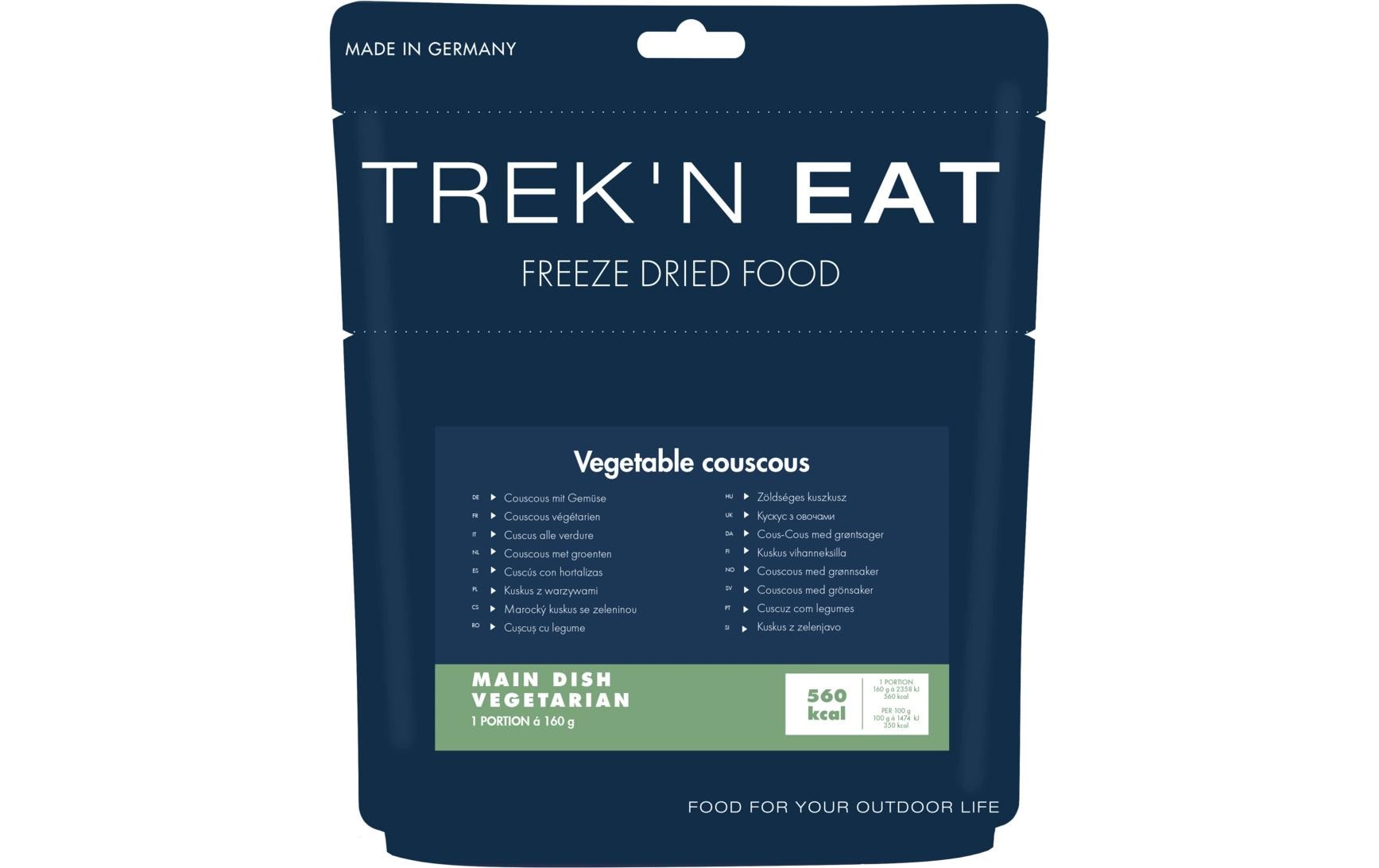 TREK'N EAT Couscous mit Gemüse Hauptgerichte (vegan)
