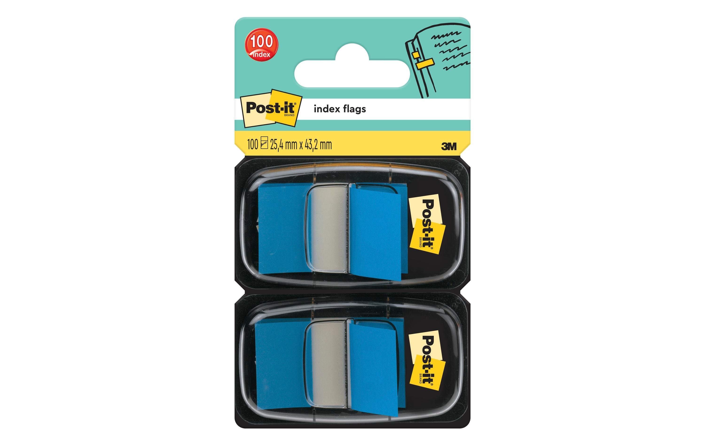 3M Post-it Index 680-B2 blau 2 x 50 Streifen à 25.4 x 43.2 mm
