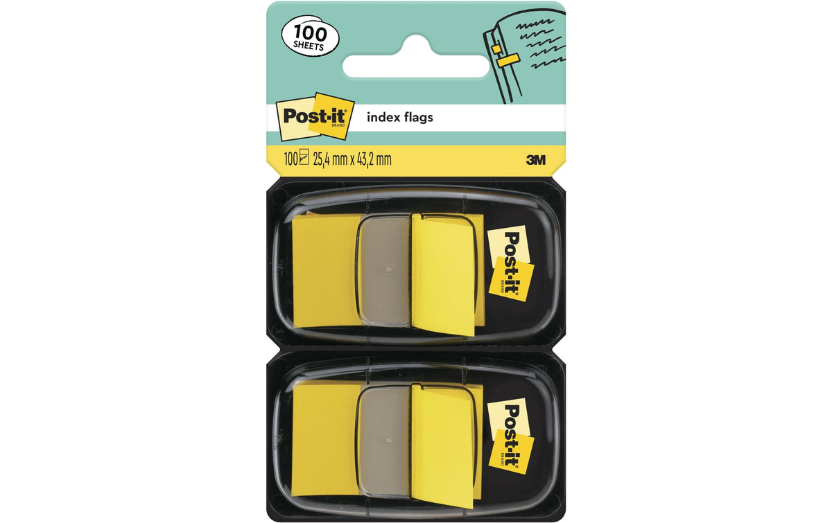 3M Post-it Index 680-YW2 gelb 2 x 50 Streifen à 25.4 x 43.2 mm