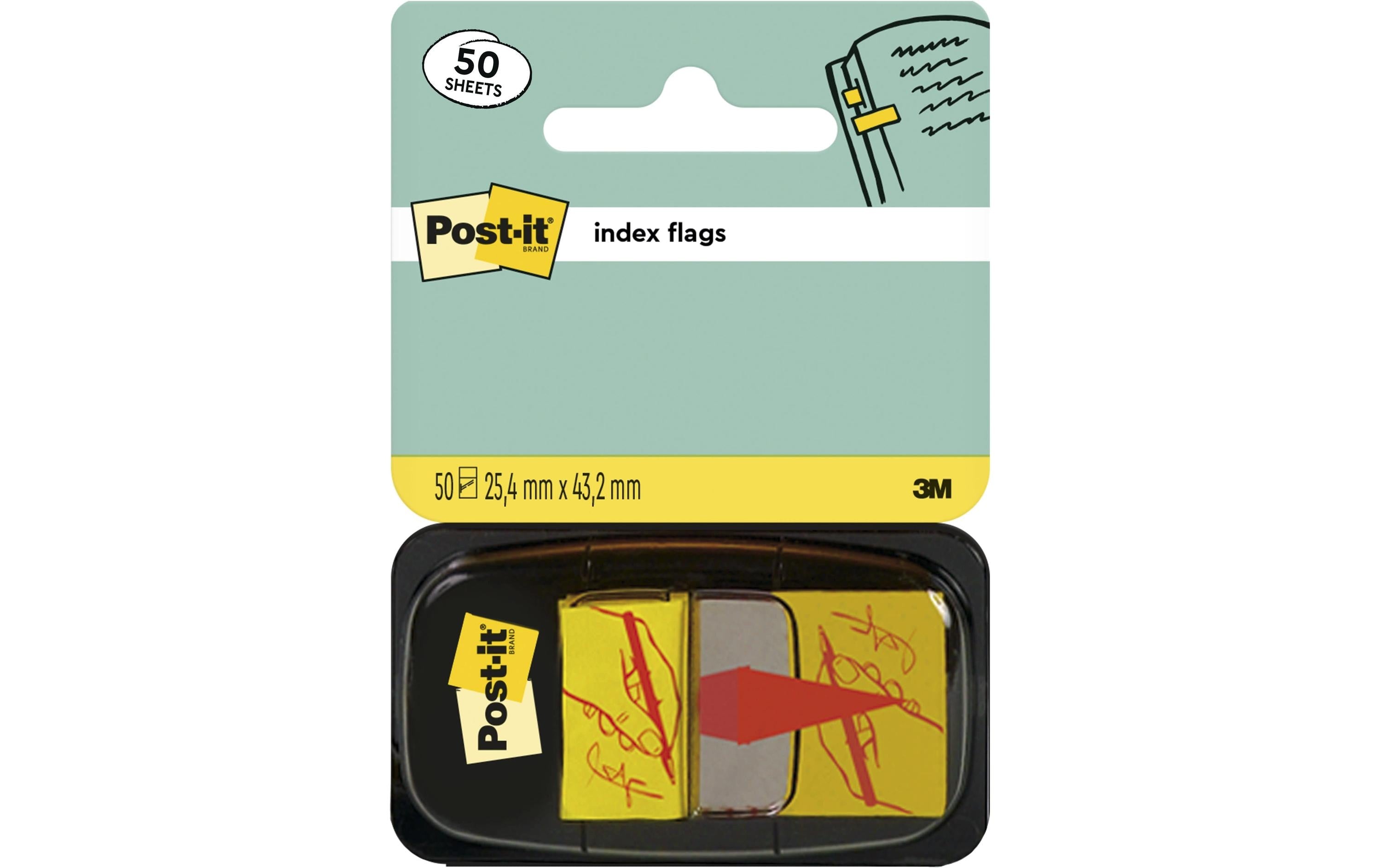 3M Post-it Index, hier Unterschreiben 25.4mmx43.2