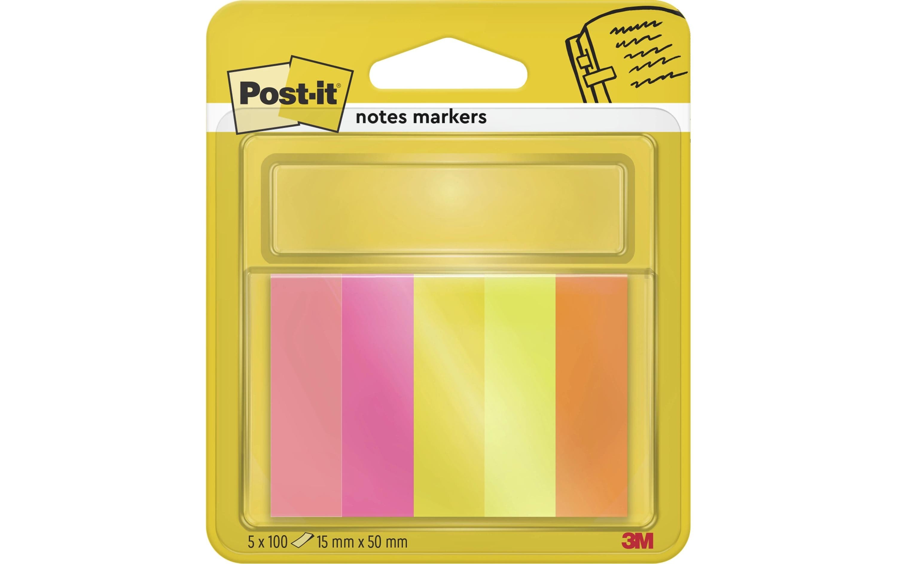 3M Post-it Papiermarker 670-5 5x100 Blatt