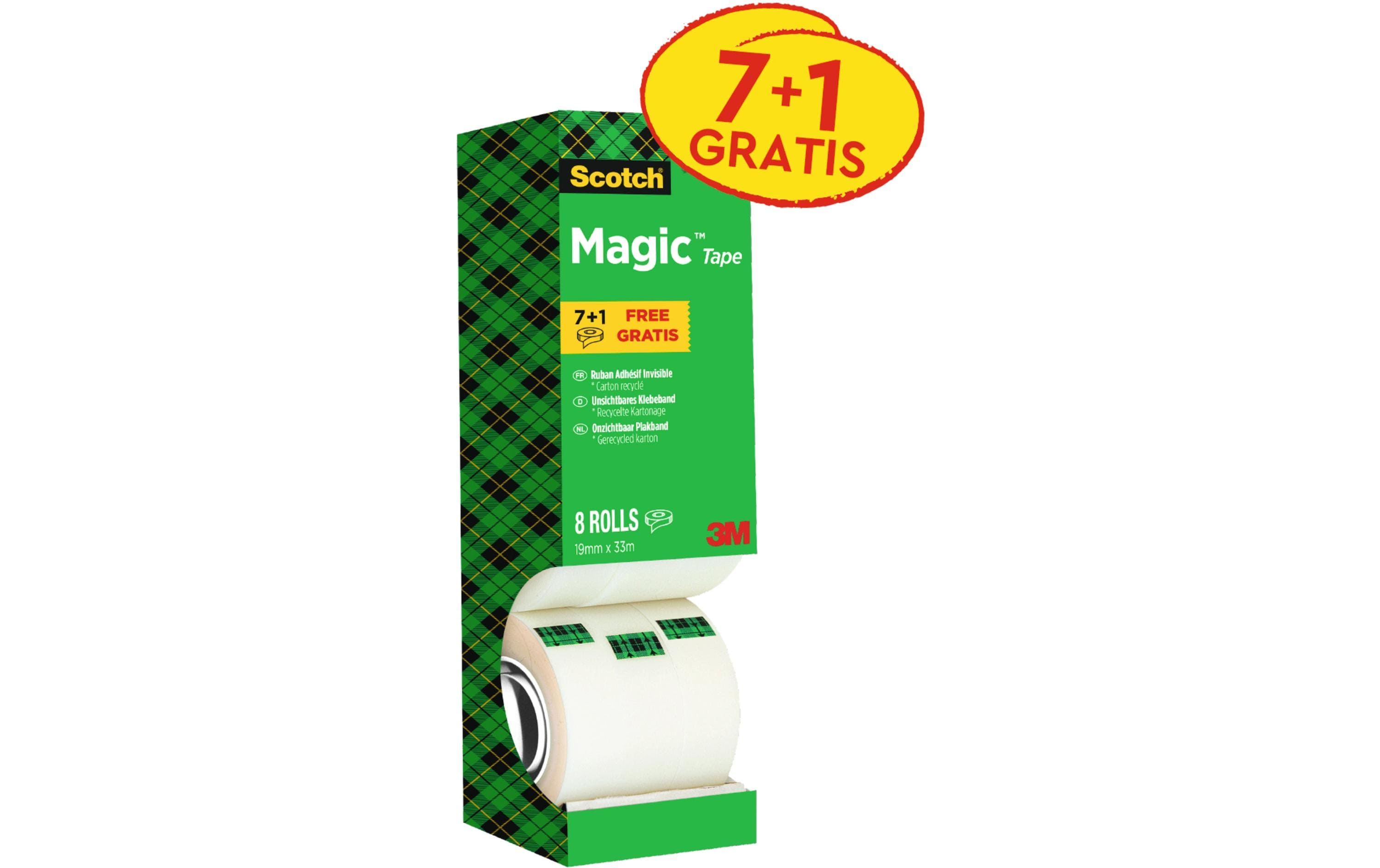 3M Scotch Magic 810 Klebeband, beschriftbar Packung à 8 Rollen (19mm x 33m)