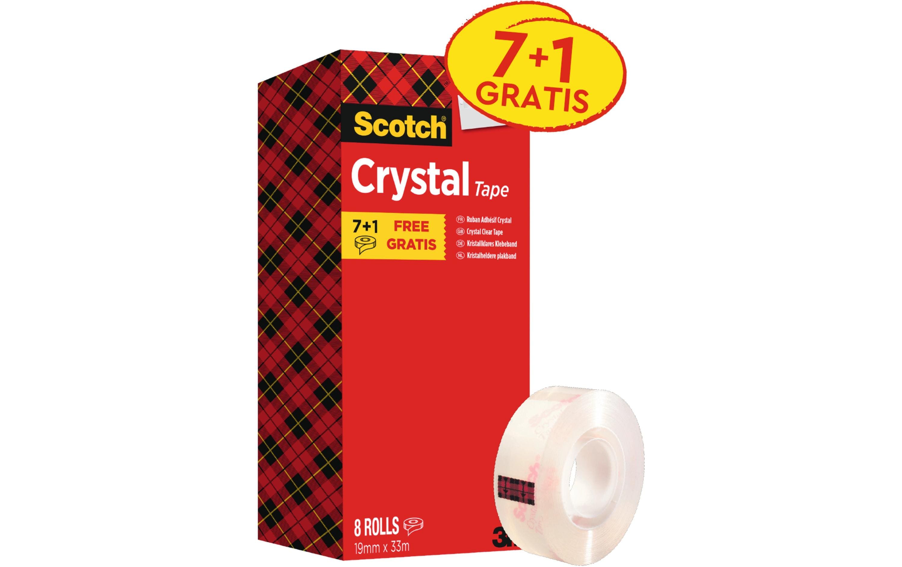 3M Scotch Crystal 7 Rollen + 1 gratis = 8