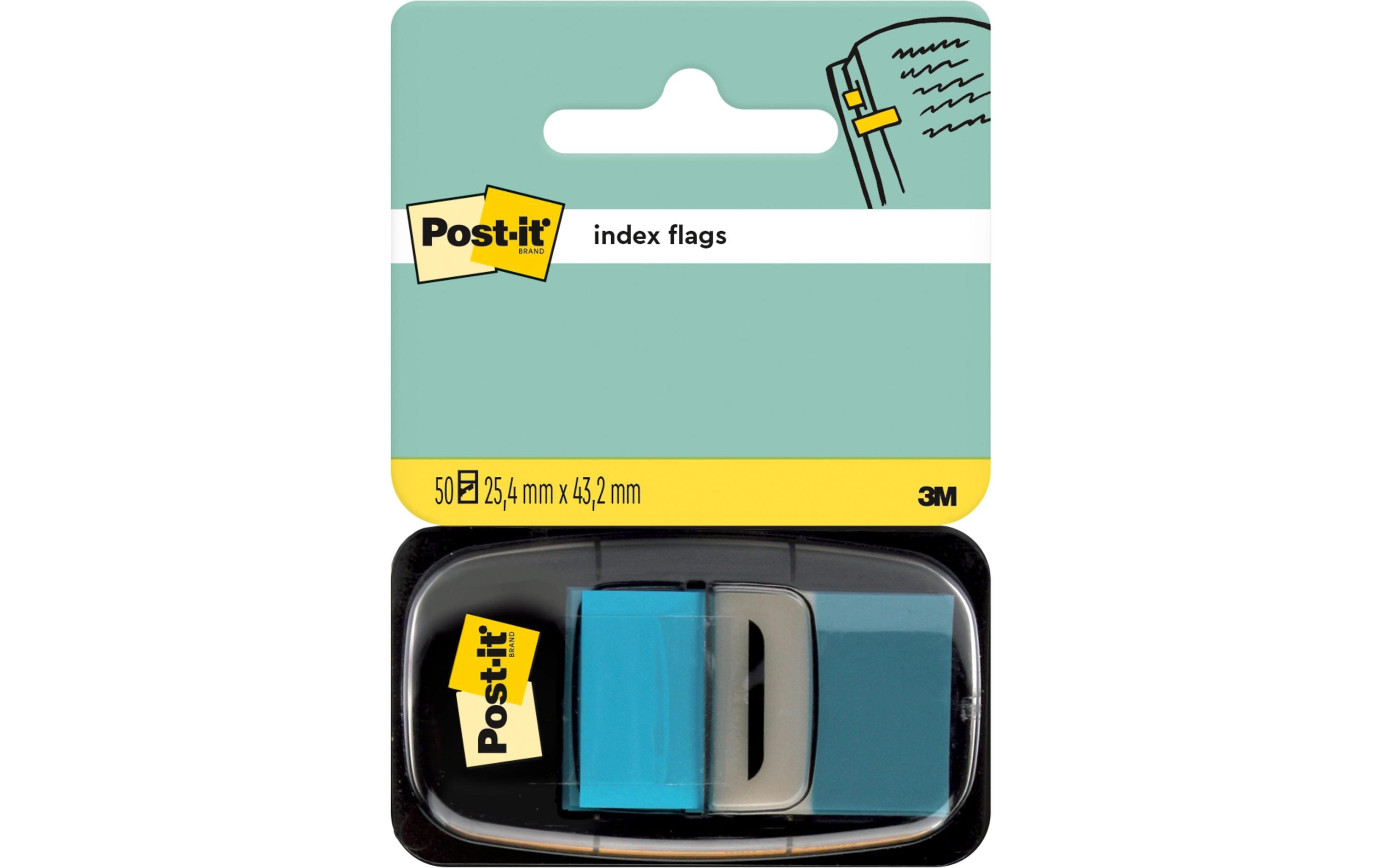 Post-it Index Standard 50 Stk. à  25.4 mm x 43.2mm türkis