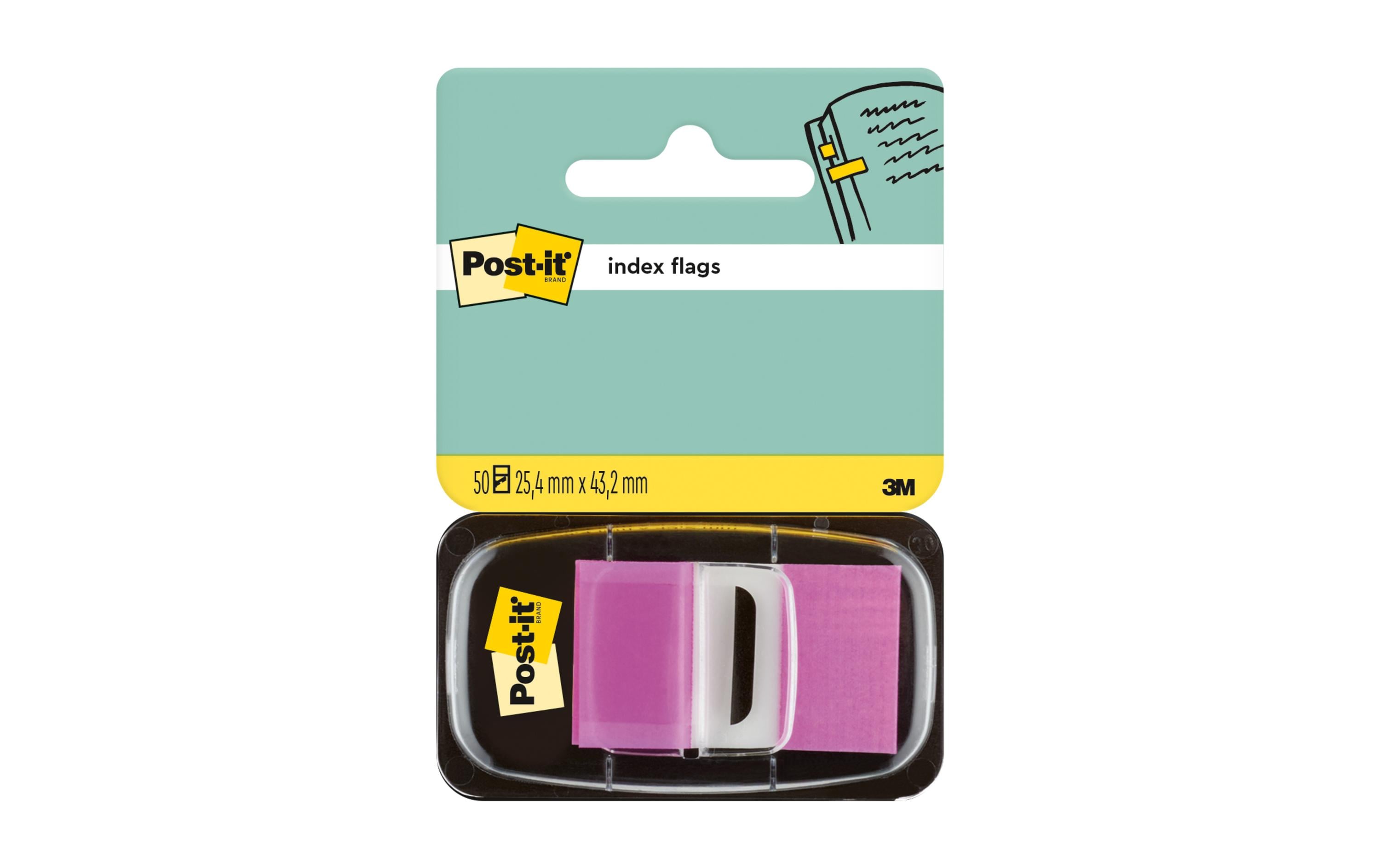 Post-it Index Standard 50 Stk. à  25.4 mm x 43.2mm viol.