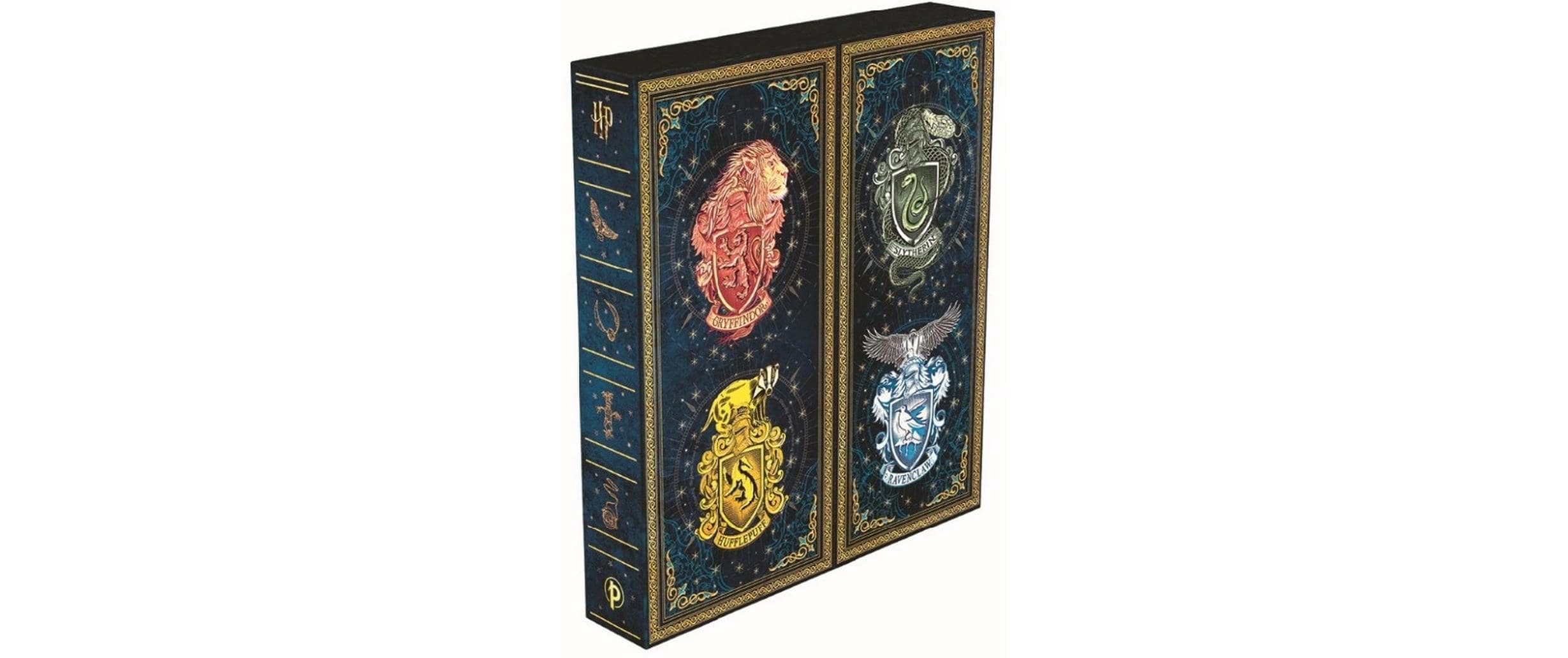 Geschenkset Harry Potter- Slytherin Notizbuch Midi lin, Lesezeichen, Bleistift