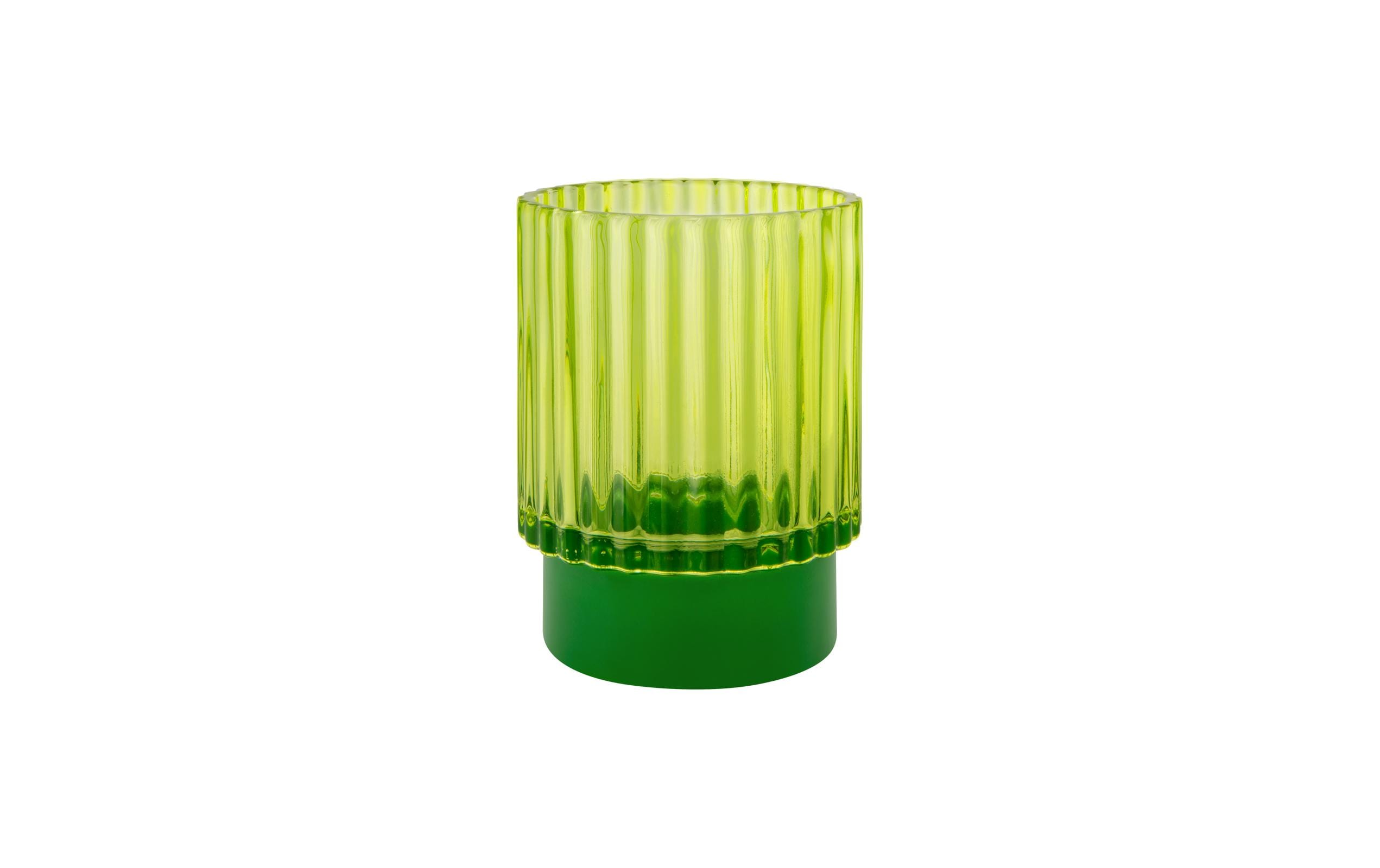 Remember Teelichtglas Lumi lime Grösse: 9 x 9 x 12 cm