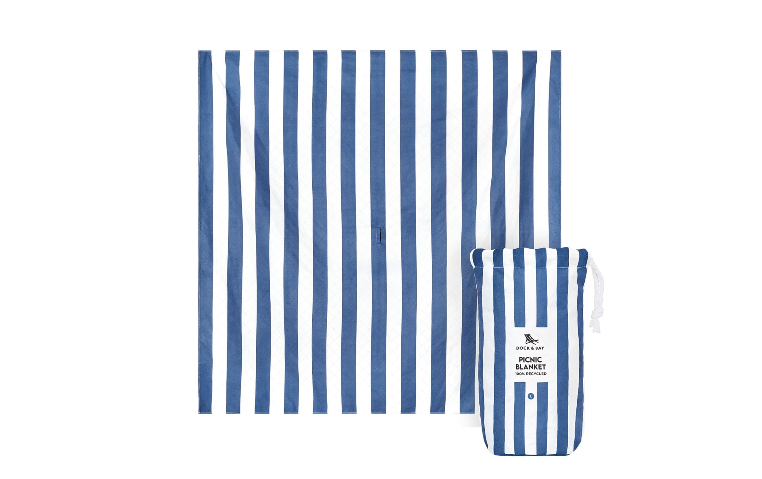 Dock& Bay Picknickdecke Navy L Grösse: 170 x 170 cm