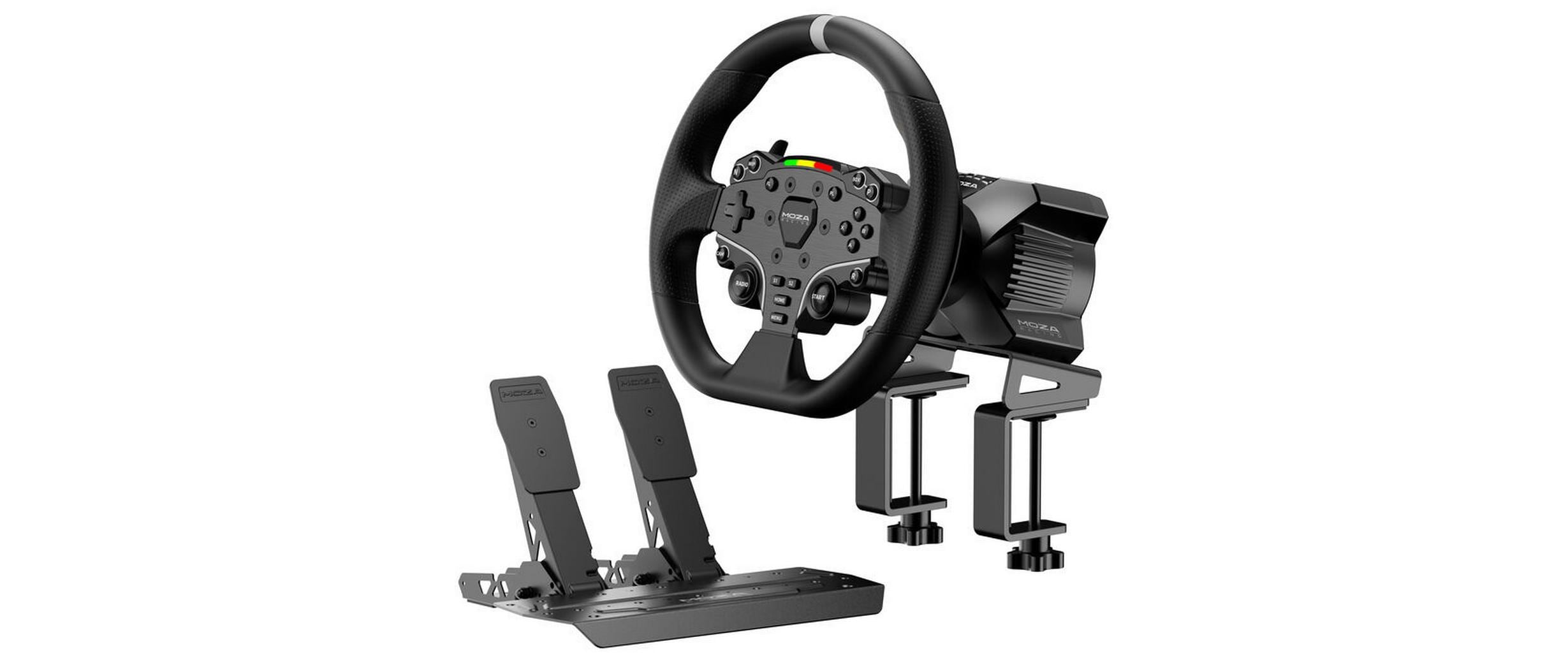 MOZA - R3 Racing Set PC Wheelbase, ES Steering Wheel, SR-P Lite Ped