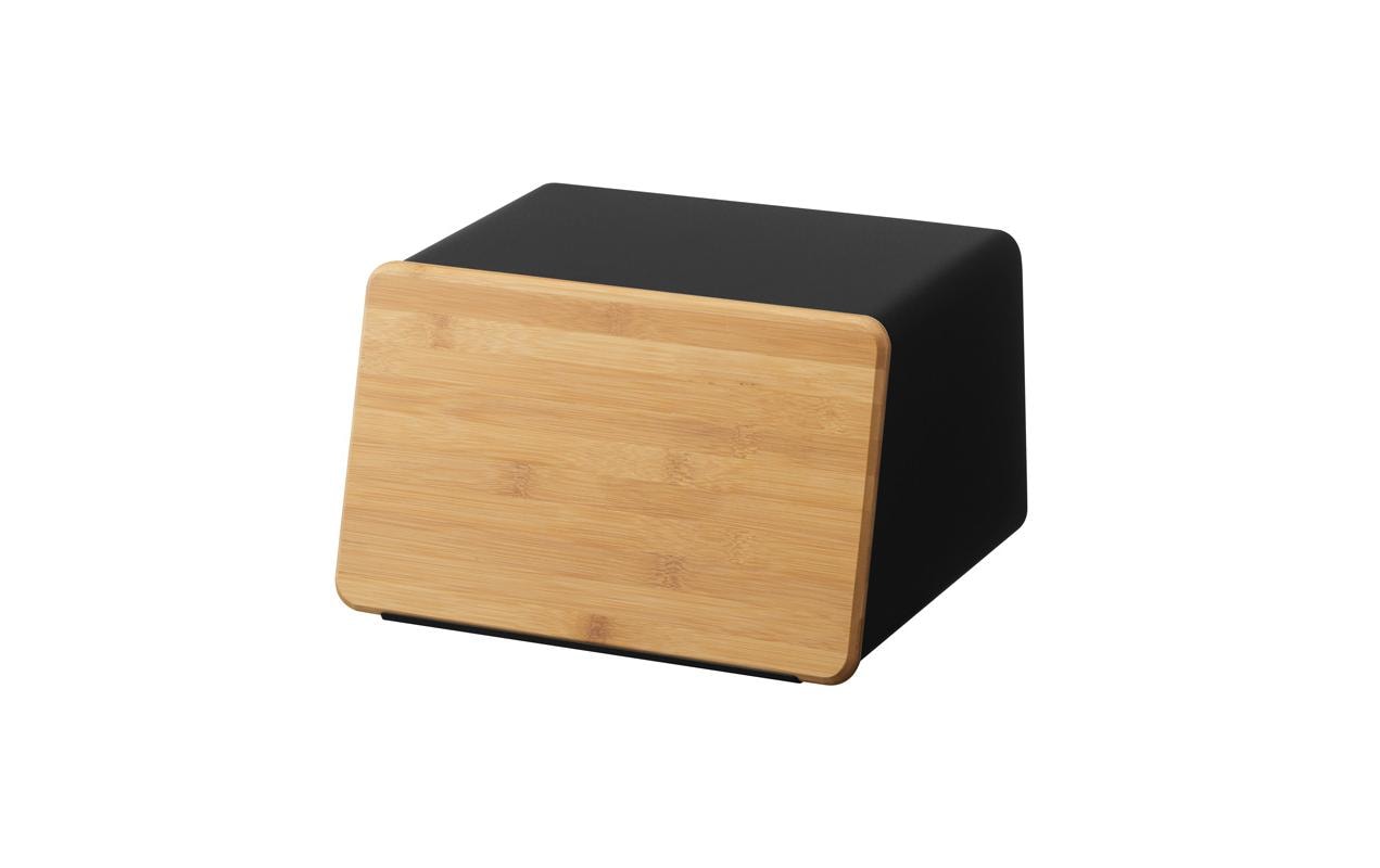 Yamazaki Brotkasten TOWER Grösse: 31.5 x 24.5 x 18.5 cm, Schwarz