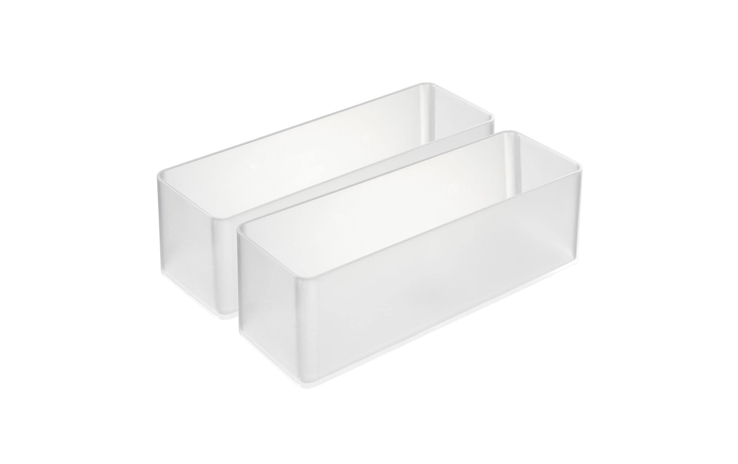 Yamazaki Schubladen Organizer L Deep Grösse: 8 x 24 x 7.2 cm, Transp., 2 Stück