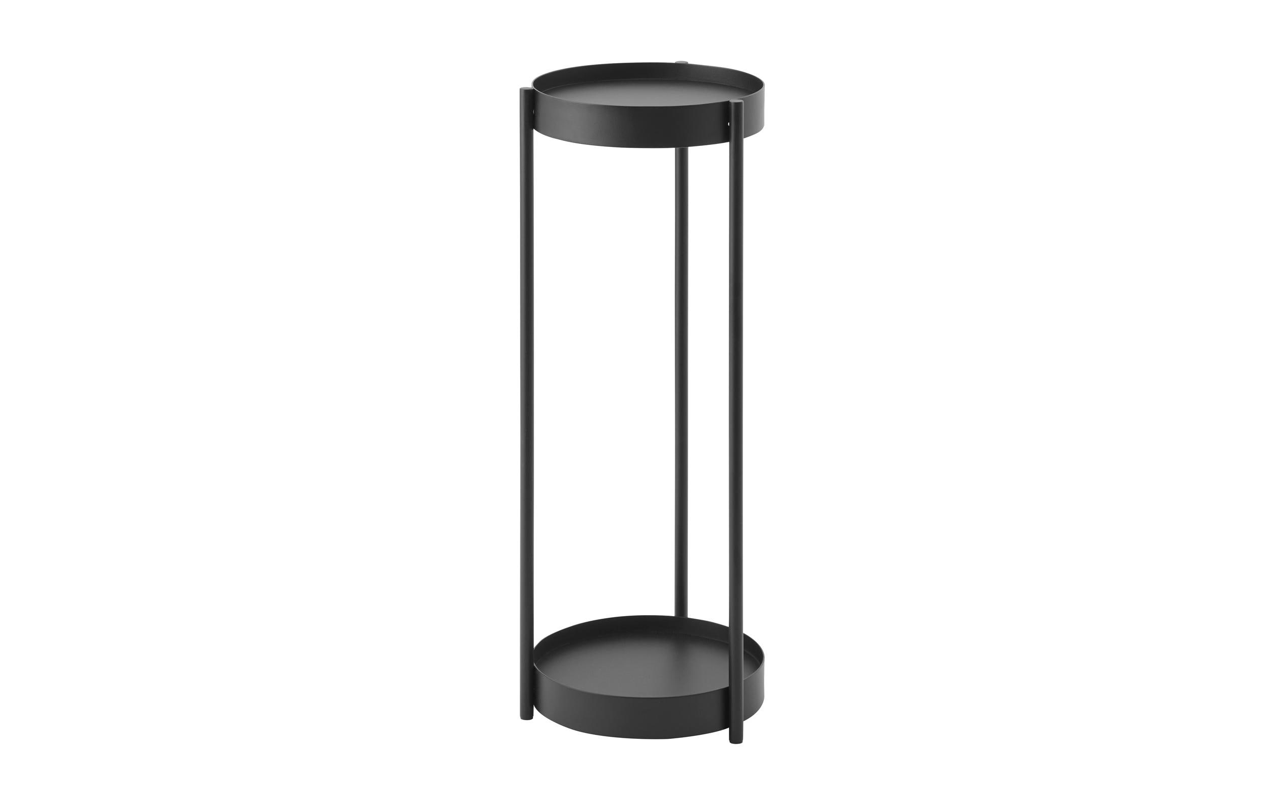 Yamazaki Deko-/Pflanzen-Regal TOWER Grösse: 25 x 25 x 70 cm, Schwarz