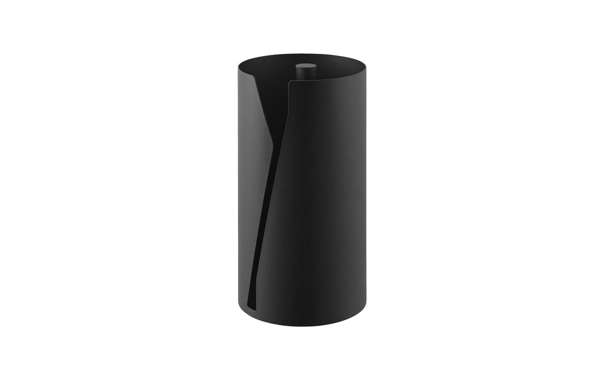 Yamazaki Küchenrollenhalter TOWER Grösse: 16 x 16 x 30.2 cm, Schwarz