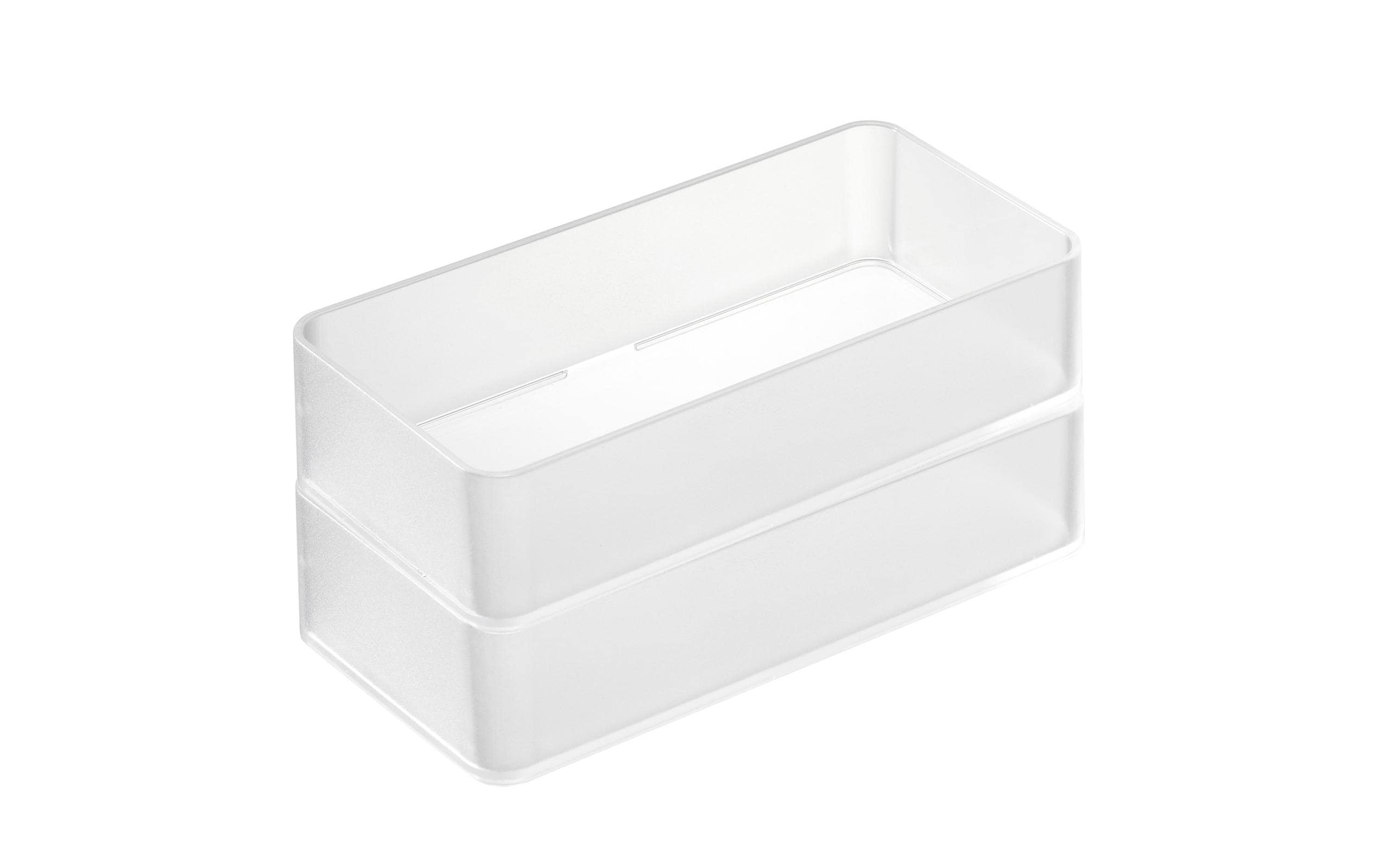 Yamazaki Schubladen Organizer M Grösse: 8 x 16 x 3.7 cm, Transp., 2 Stück