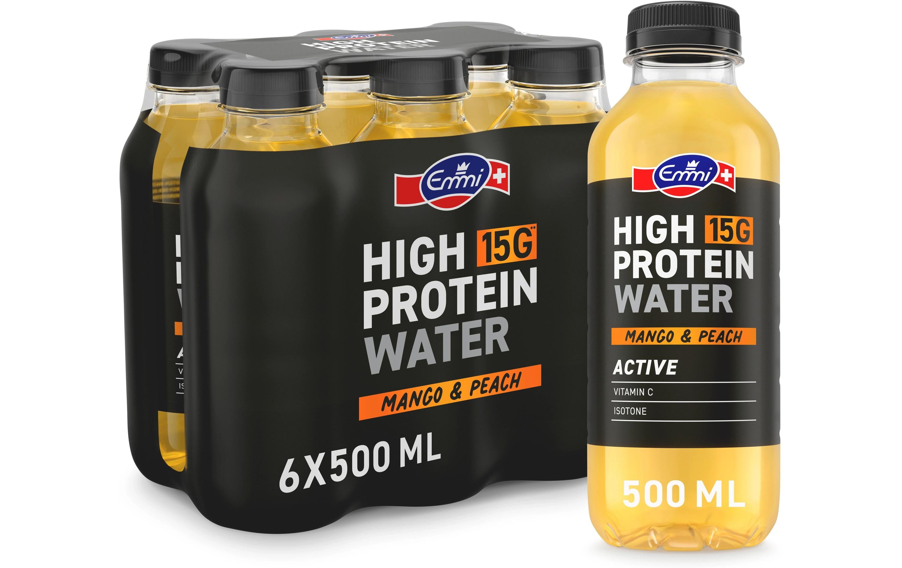 High Protein Water Mango & Peach 6 x 500 ml