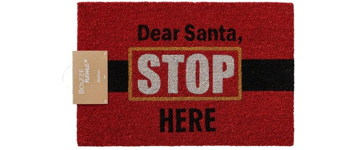 Boltze Fussmatte Dear Santa PVC/Kokos, 60x40cm