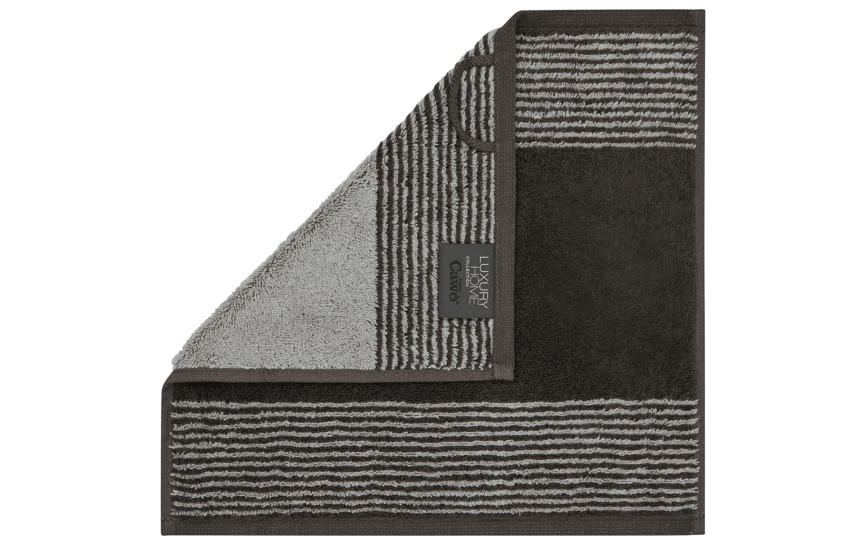 Cawö Seiftuch Two-Tone basalt , 30 x 30