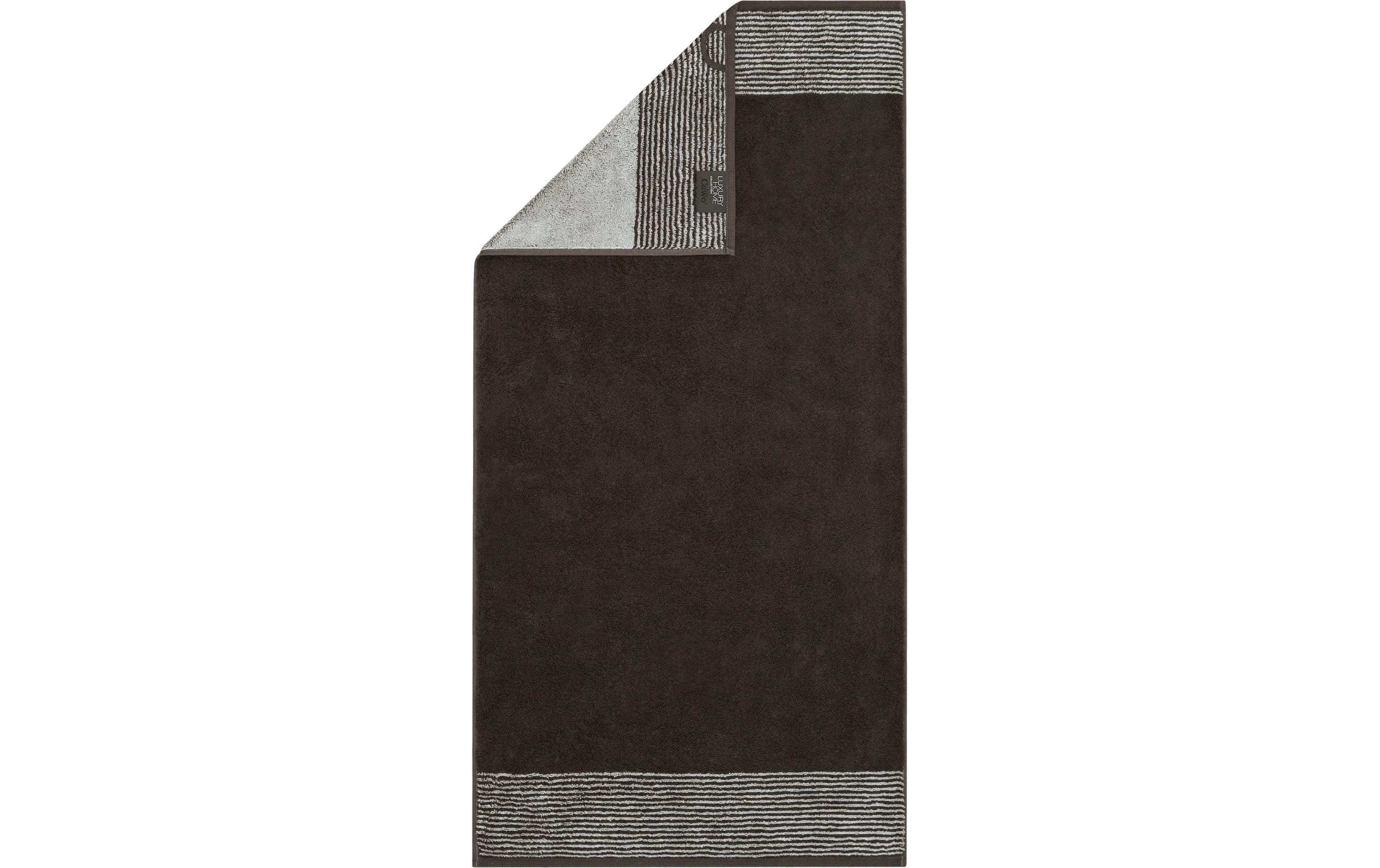 Cawö Handtuch Two-Tone basalt , 50 x 100