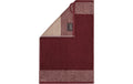 Cawö Gästetuch Two-Tone bordeaux, 30 x 50