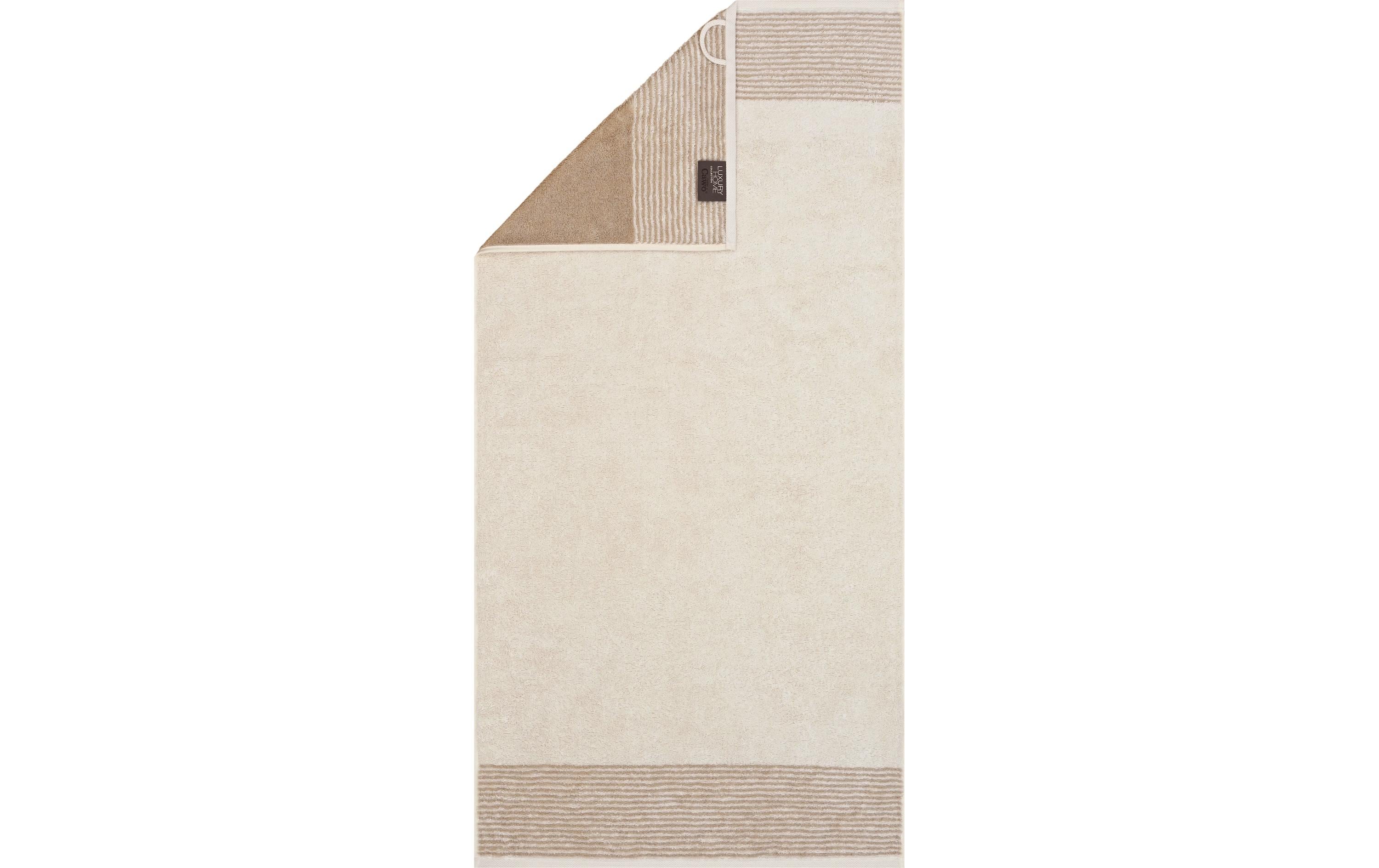 Cawö Handtuch Two-Tone natur, 50 x 100