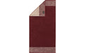 Cawö Handtuch Two-Tone bordeaux, 50 x 100