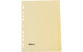 Biella Blanko-Register 5-teilig, braun
