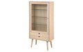 AC Design Vitrine Century Braun, 72x36x143.2 cm