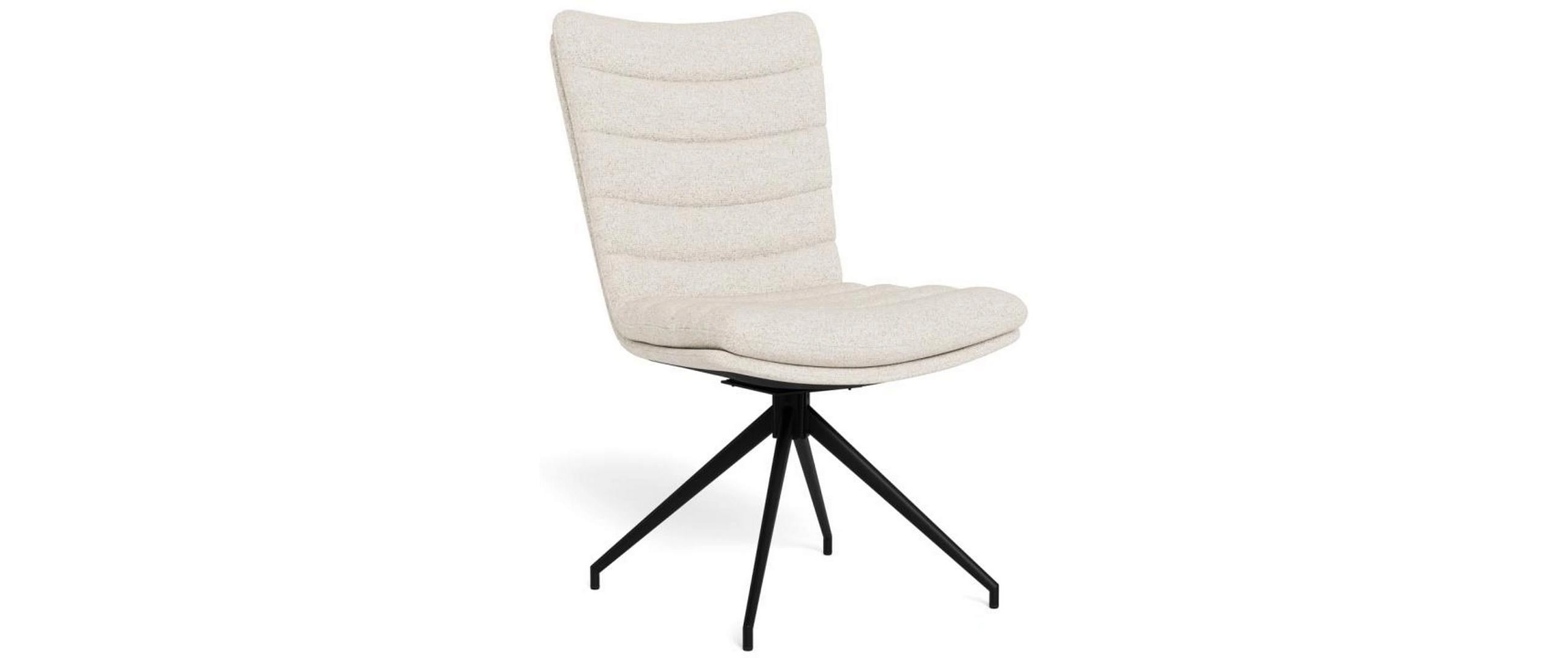 AC Design Esszimmerstuhl Grafton 2 Stück Creme/Schwarz