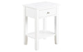 AC Design Nachttisch Linnea Weiss, 45x34x62.8 cm