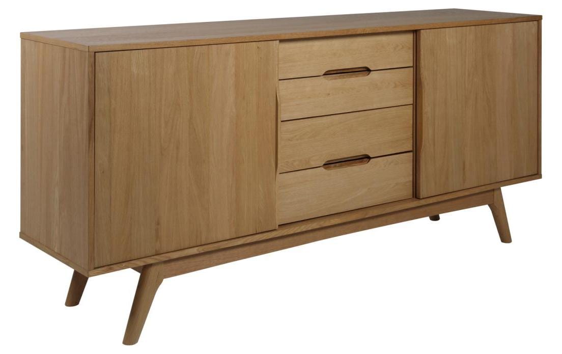 AC Design Sideboard Marte Dunkelbraun, 180x44x84 cm