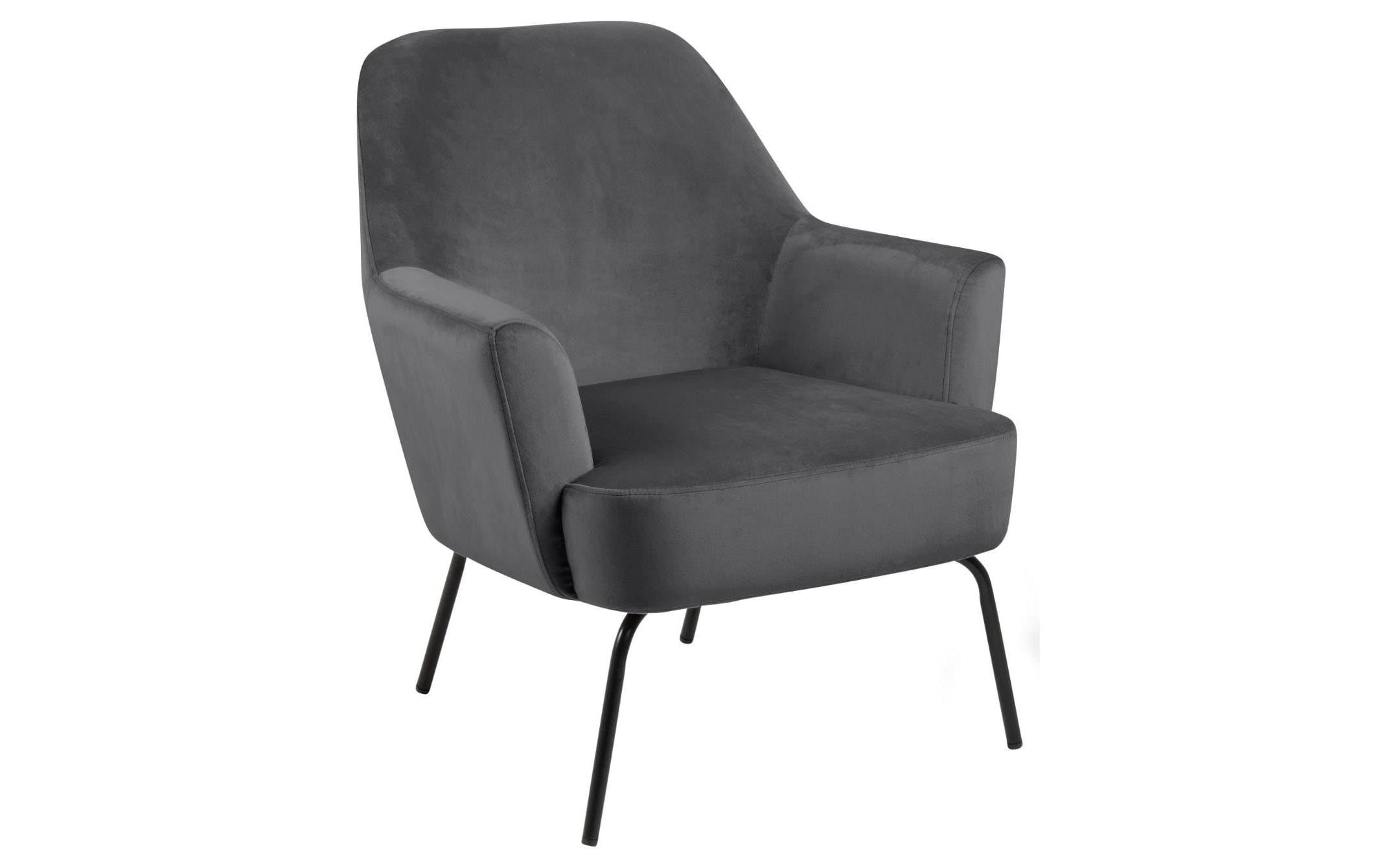 AC Design Sessel Melissa Dunkelgrau, 75x75x83 cm