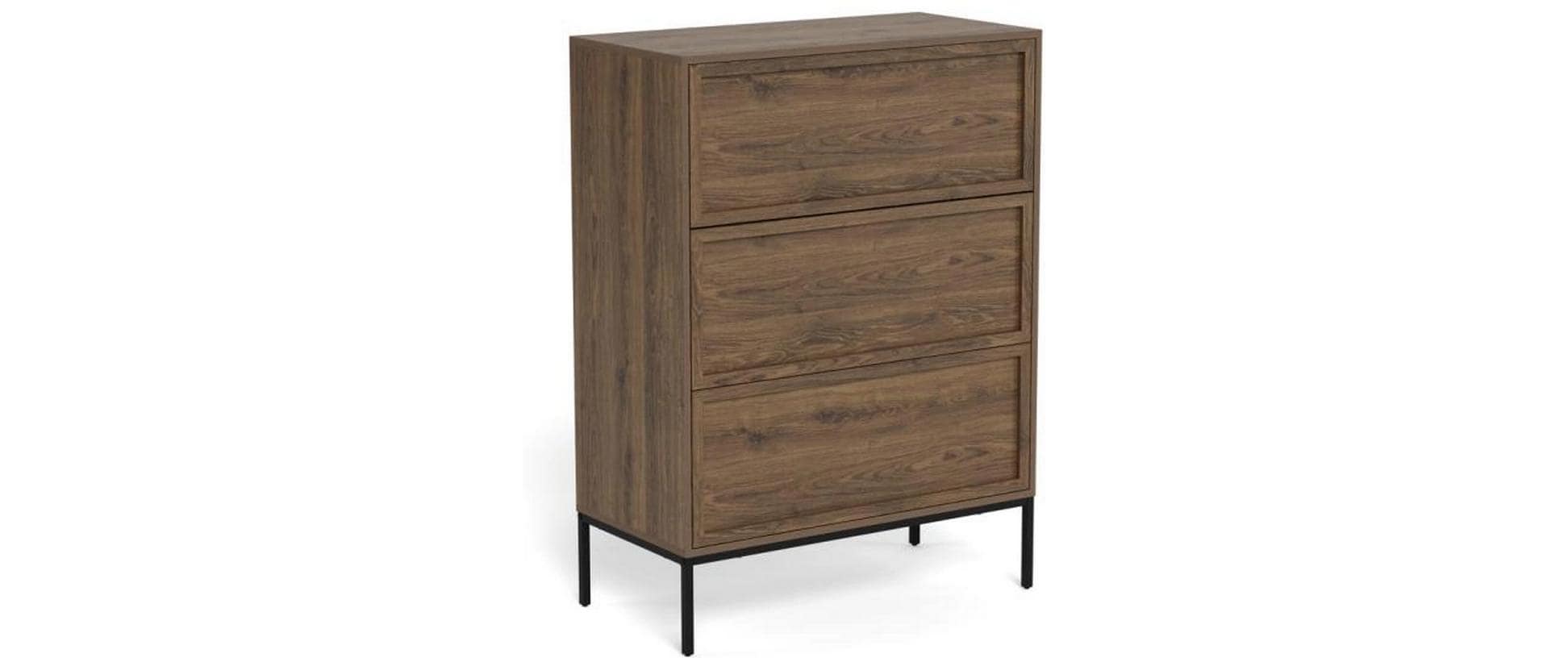 AC Design Kommode Palmdale Eiche dunkel, 80x40x110 cm