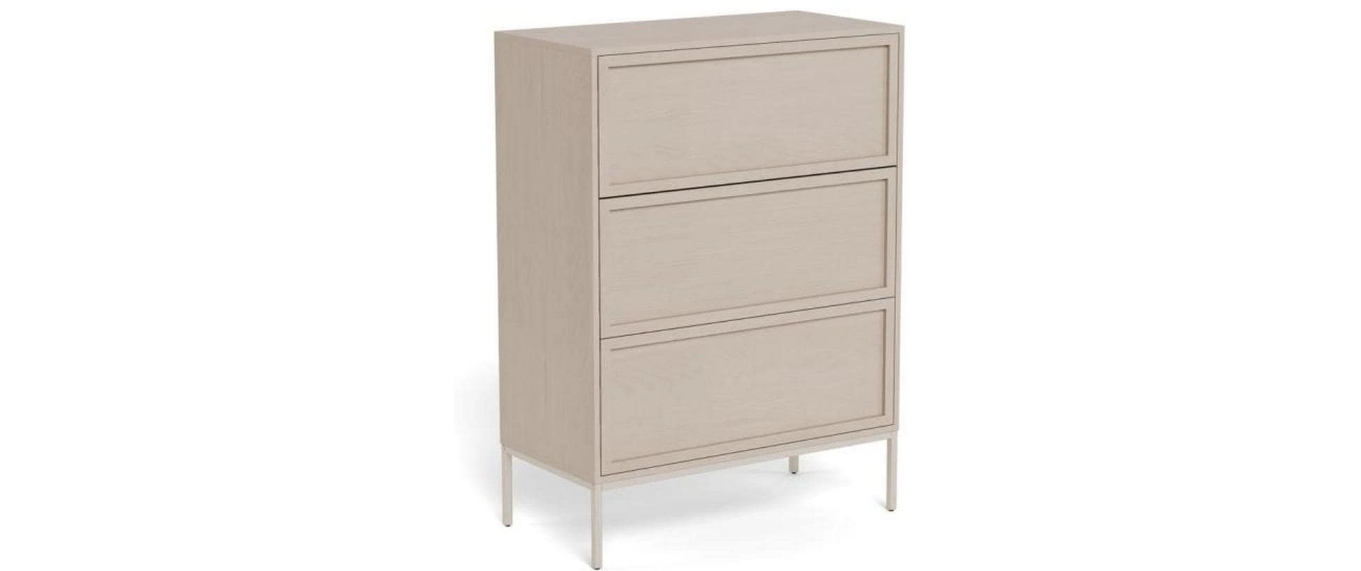 AC Design Kommode Palmdale Grau, 80x40x110 cm