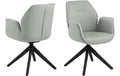 AC Design Esszimmerstuhl Aura Town 1 Stück Town Fabric Light grey 13/Schwarz