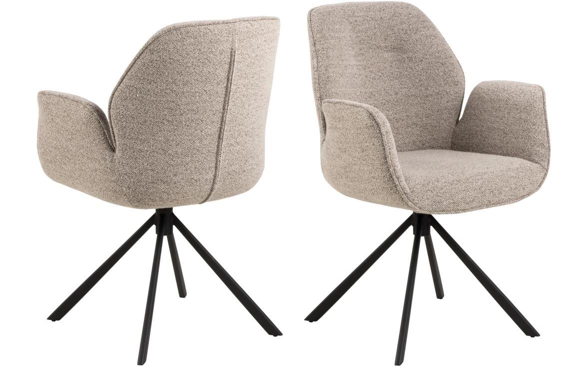 AC Design Esszimmerstuhl Aura Monza 1 Stück Monza fabric beige