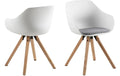 AC Design Esszimmerstuhl Tina 2 Stück Light Grey/Braun