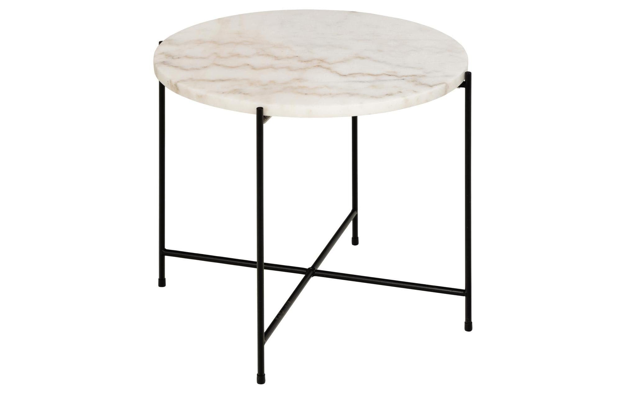 AC Design Couchtisch Avila Weiss, Ø52x40 cm