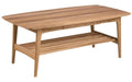 AC Design Couchtisch Emma Braun, 130x70x51 cm