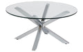 AC Design Couchtisch Heaven rund Stahl/Glas, Ø82x40 cm
