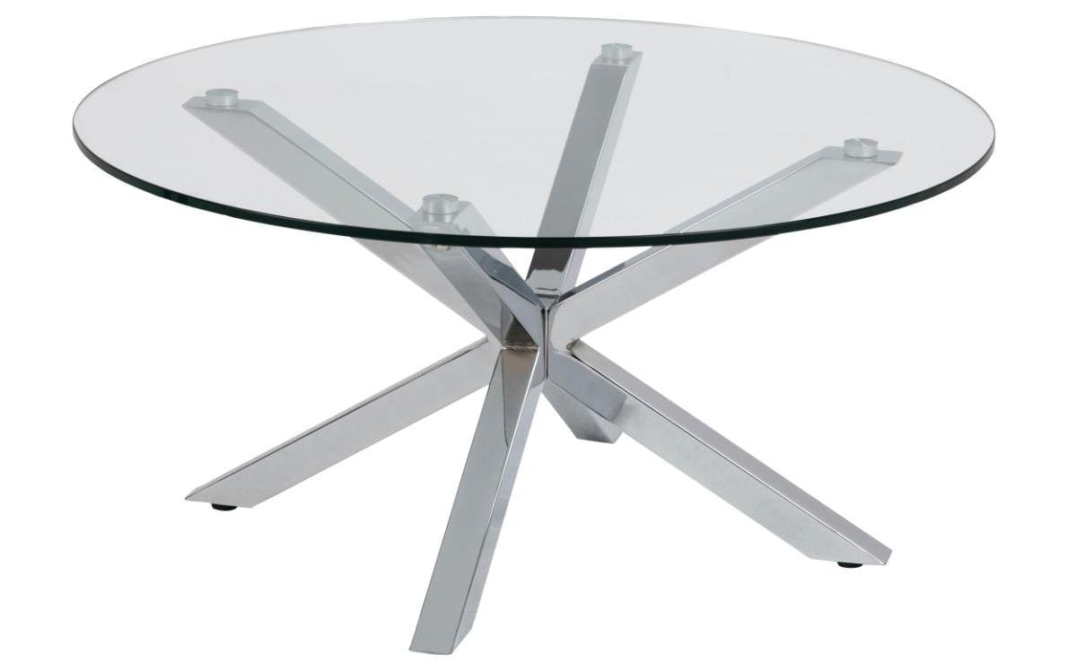 AC Design Couchtisch Heaven rund Stahl/Glas, Ø82x40 cm