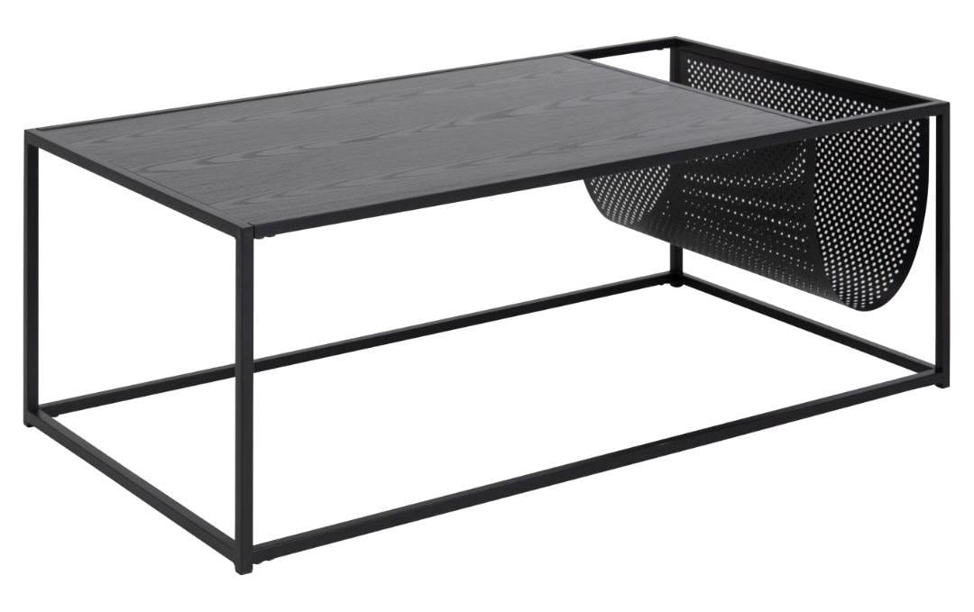 AC Design Couchtisch Seaford Schwarz, 110x60x40 cm