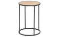 AC Design Beistelltisch Seaford Braun, Ø40x55 cm