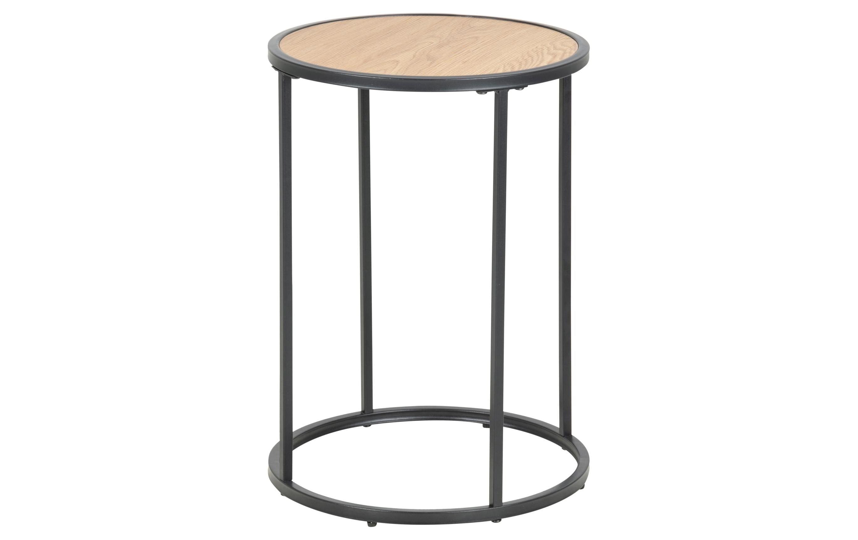 AC Design Beistelltisch Seaford Braun, Ø40x55 cm