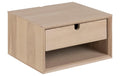 AC Design Nachttisch Century Hellbraun, 37x32x21 cm