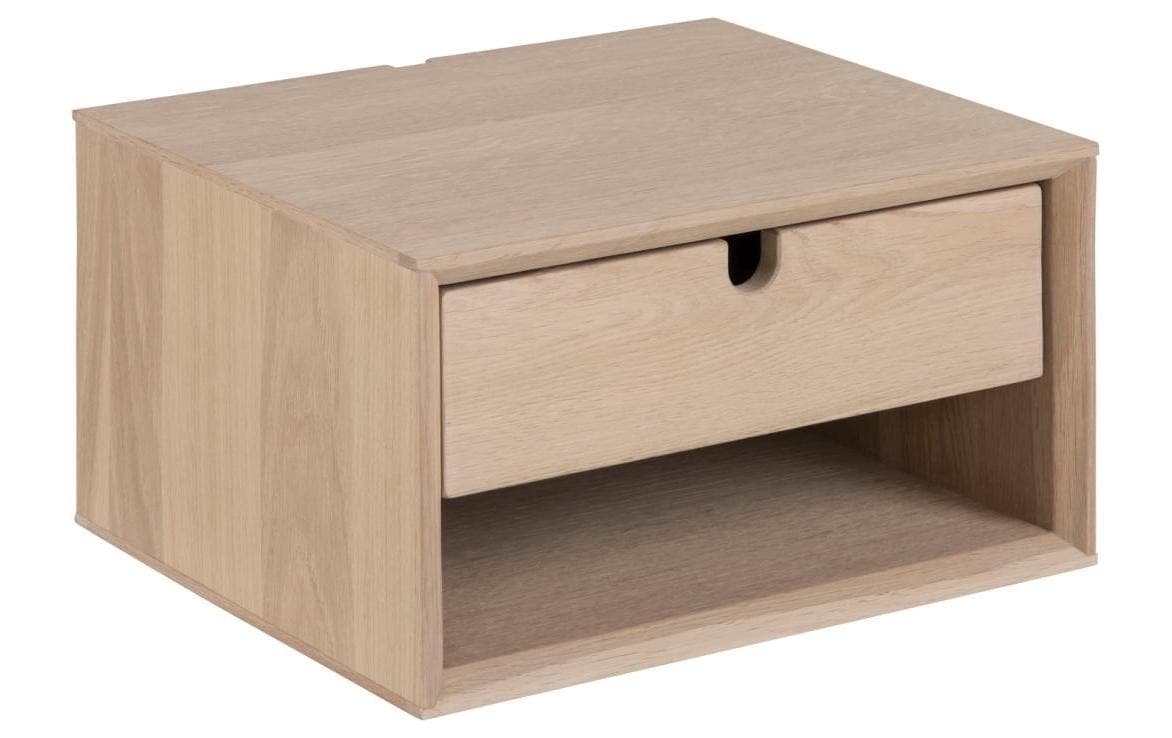 AC Design Nachttisch Century Hellbraun, 37x32x21 cm
