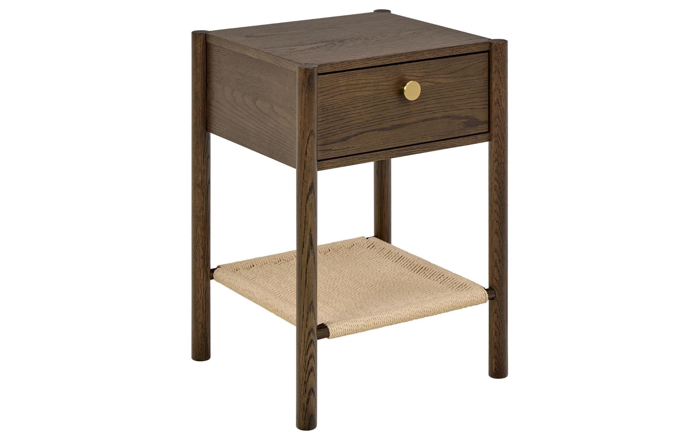 AC Design Nachttisch Monfort Dunkelbraun, 43.5x40x60 cm