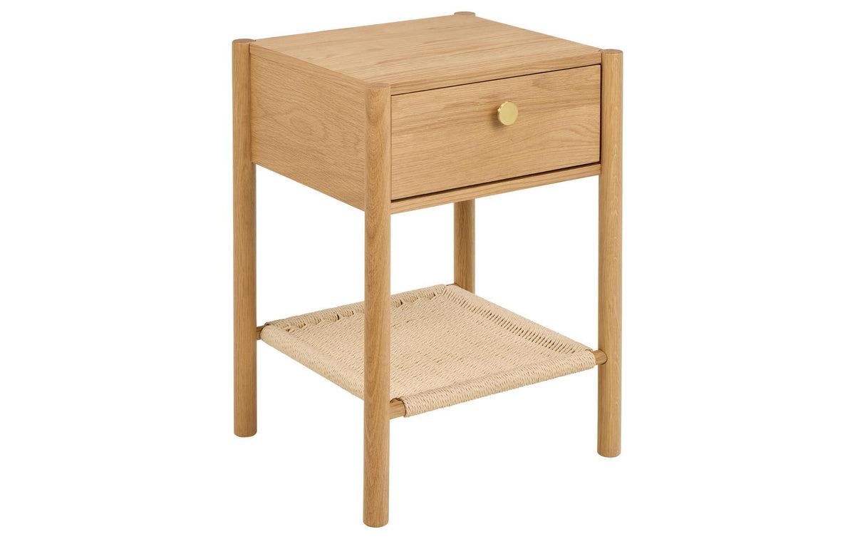 AC Design Nachttisch Monfort Hellbraun, 43.5x40x60 cm